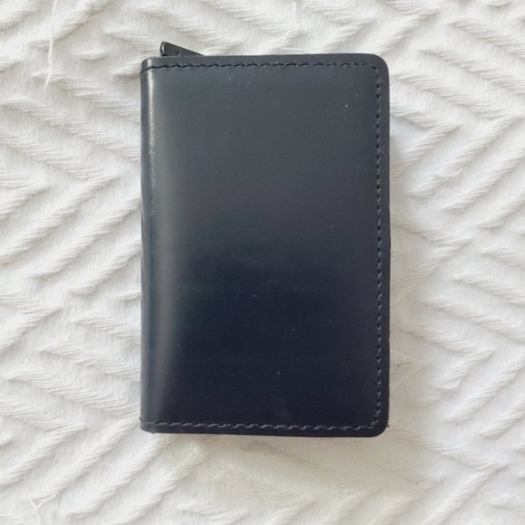 NEW Genuine Leather RFID Card Box Slim Wallet - Picture 7 of 12